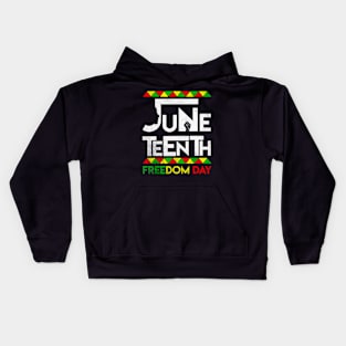 Vintage Juneteenth Shirt Freedom Day Independence Day Gifts Kids Hoodie